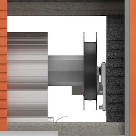 Bemaßung Gurtauslass / Gurtwickler