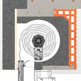 Einbausituation im Wärmedämmverbundsystem